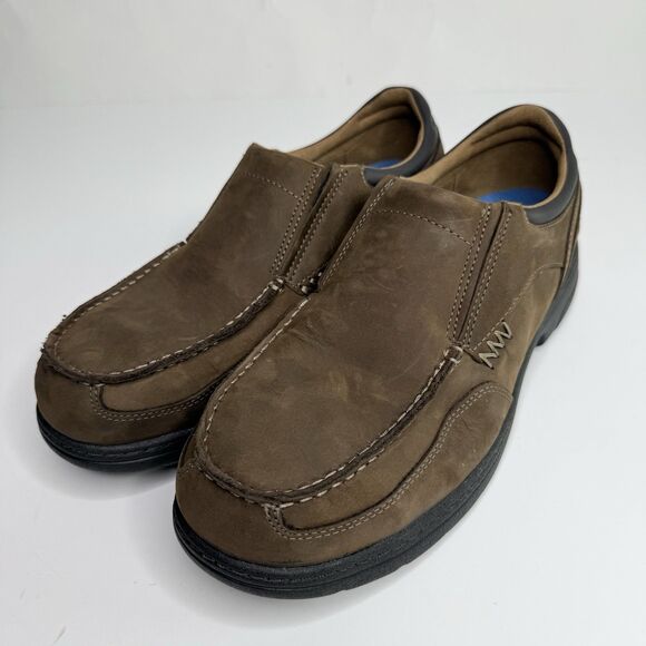 TIMBERLAND PRO Bran Branston Steel Toe Shoes Mens 11 W Brown Suede ESD Slip-On main image 11